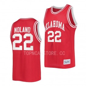 2022-23 Oklahoma Sooners C.J. Noland Crimson Classic Jersey Retro Basketball