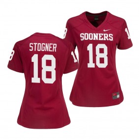 Oklahoma Sooners Austin Stogner College Football Women's Jersey - Crimson