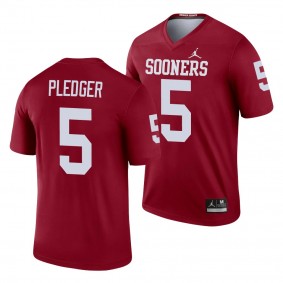 Oklahoma Sooners T.J. Pledger Legend Men's Jersey - Crimson